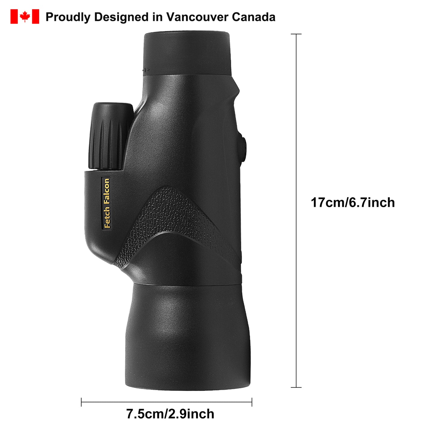 12x50 ED Monocular - IPX7 Waterproof, BAK4 Prism, Phone Adapter & Tripod Included