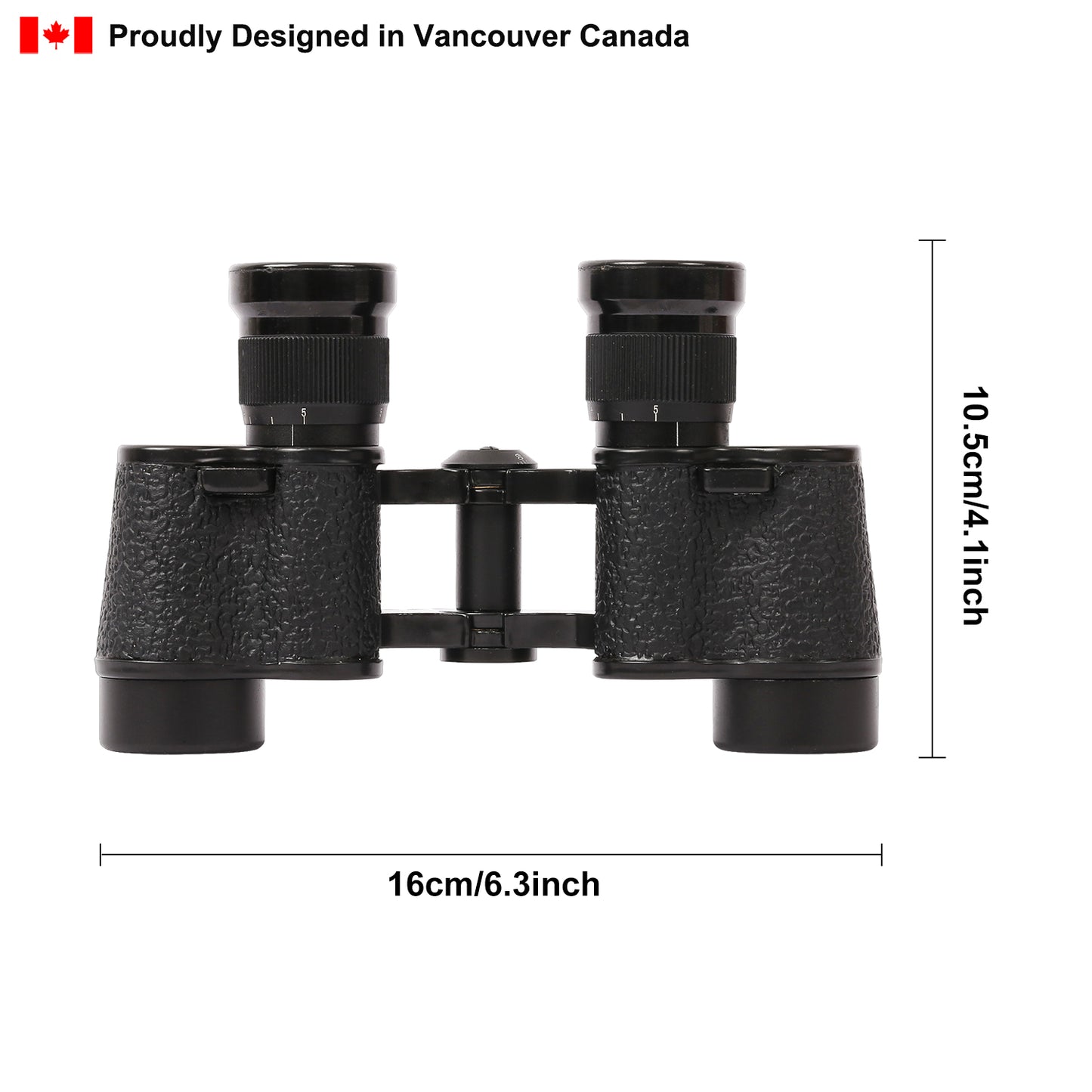 Binoculars Full Metal Body FMC BAK4 HD 8x24 (High-Powered, Water-resistance, and Portable) Ideal for Camping, Hunting, Tourism, and Mountain Climbing (Black)
