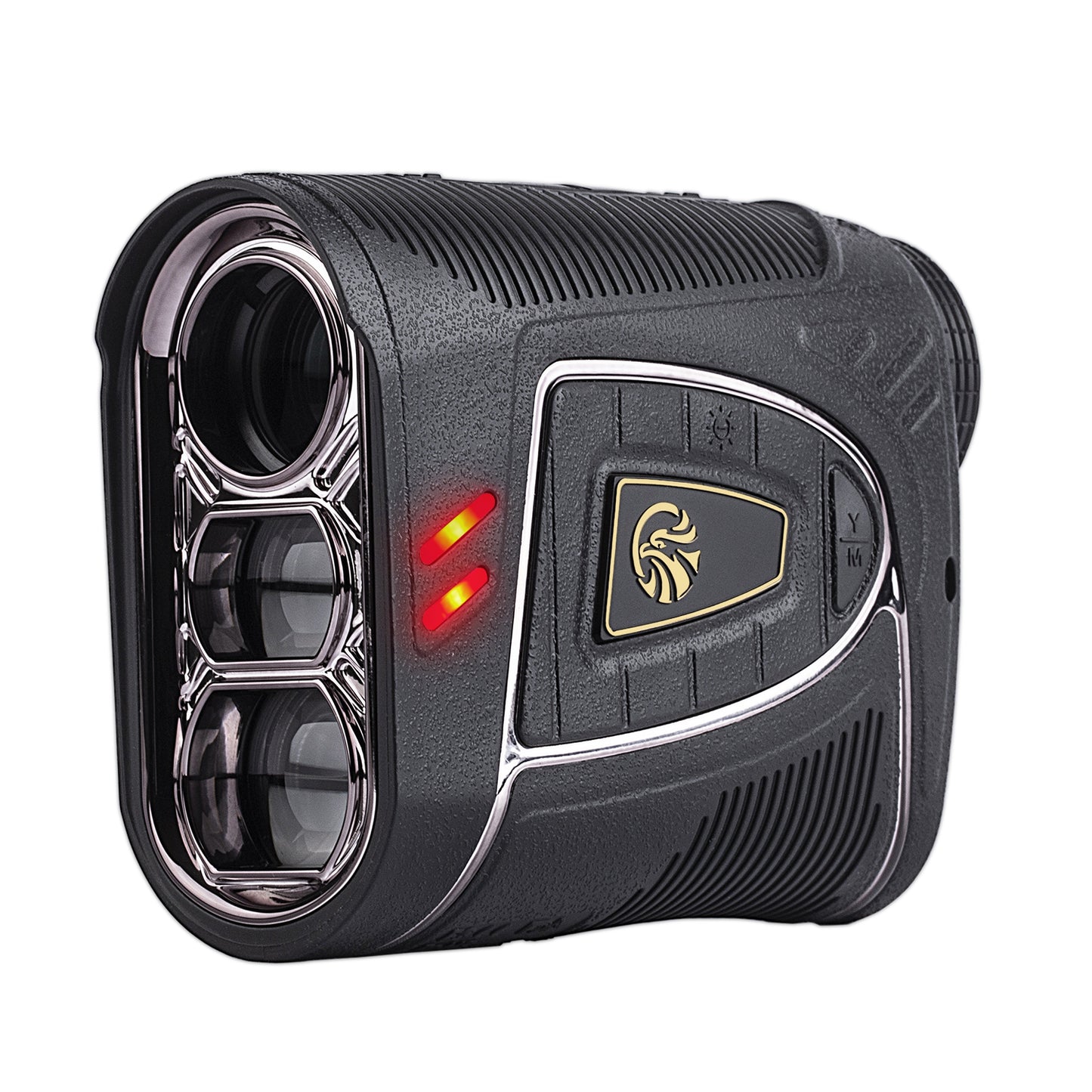 Fetch Falcon OLED Laser Golf Rangefinder - Up to 2500 Yards, 6x Magnification (Black)