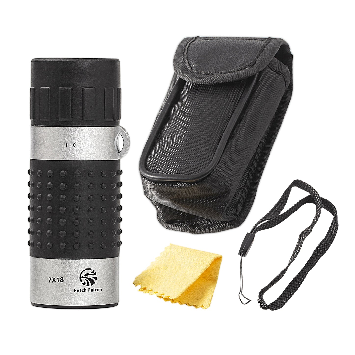 Fetch Falcon 7X18 HD FMC Mini Pocket Monocular – Handheld Telescope for Adults and Kids