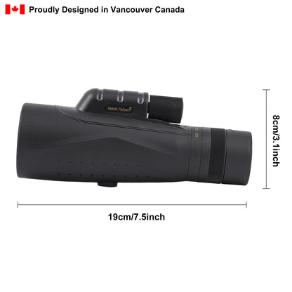 Monoculaire zoom 10-30x50 - HD, résistant à l'eau, avec trépied et adaptateur pour téléphone