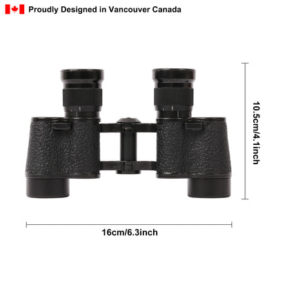 Binoculars Full Metal Body FMC BAK4 HD 8x24 (High-Powered, Water-resistance, and Portable) Ideal for Camping, Hunting, Tourism, and Mountain Climbing (Black)