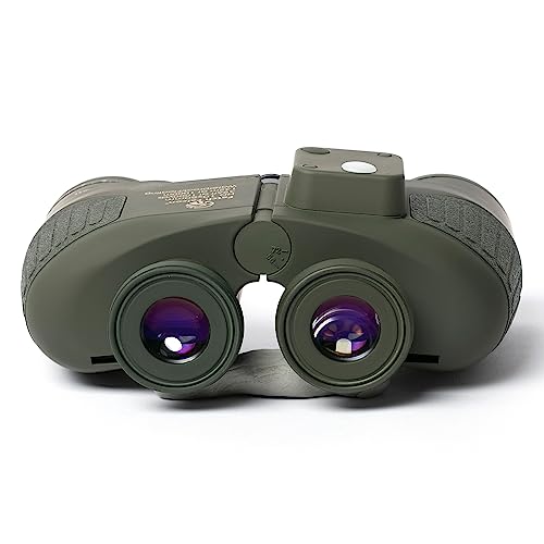 Fetch Falcon10x50 BAK4 FMC IPX7 Marine Binoculars (Rangefinder, Digita